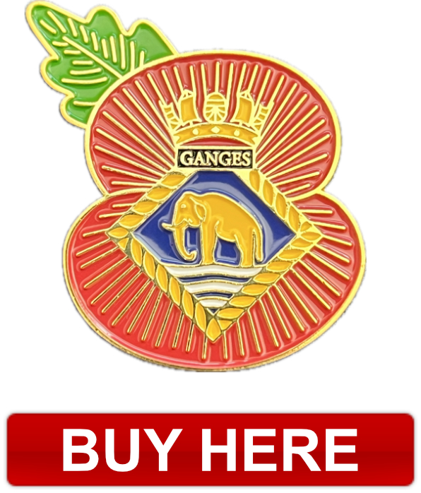 HMS Ganges Poppy Pin